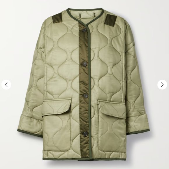 Frankie Shop Olive Quilted Padded Ripstop Jacket - Picture 1 of 6